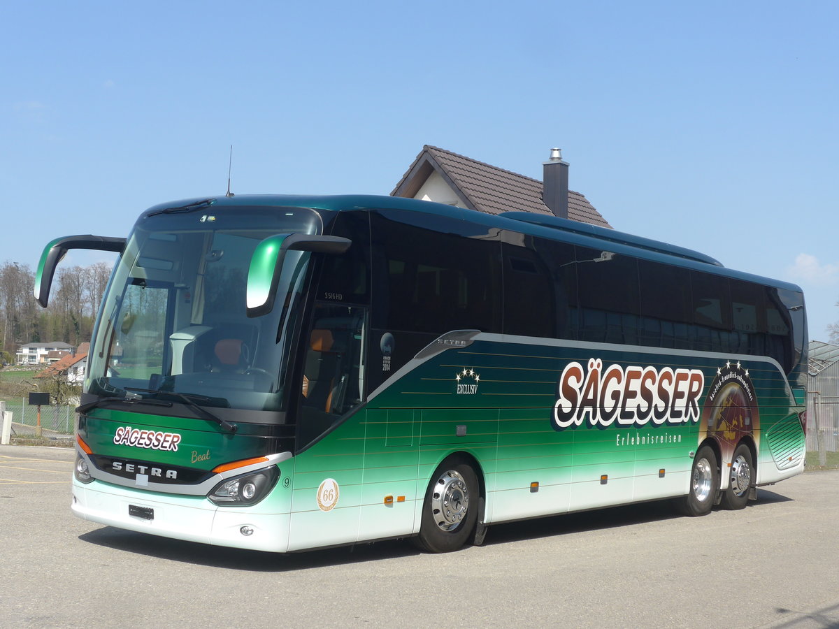 (224'727) - Sgesser, Wintersingen - Nr. 9 - Setra am 2. April 2021 in Bchslen, Remund