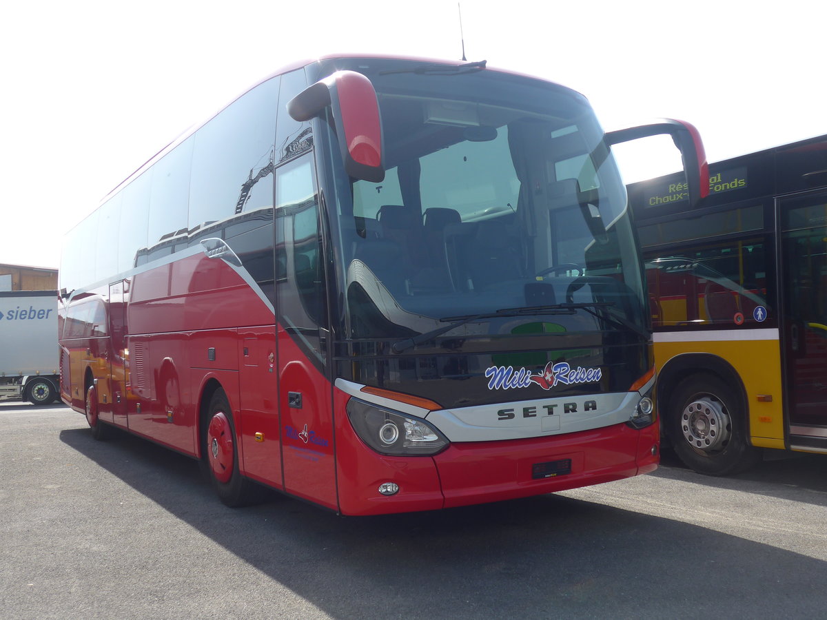 (224'733) - Mili Reisen, Altdorf - Setra am 2. April 2021 in Kerzers, Interbus