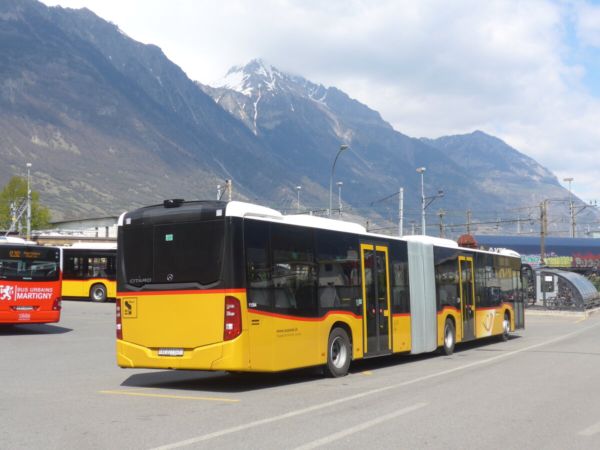 (225'141) - Buchard, Leytron - VS 223'348 - Mercedes am 19. April 2021 beim Bahnhof Martigny