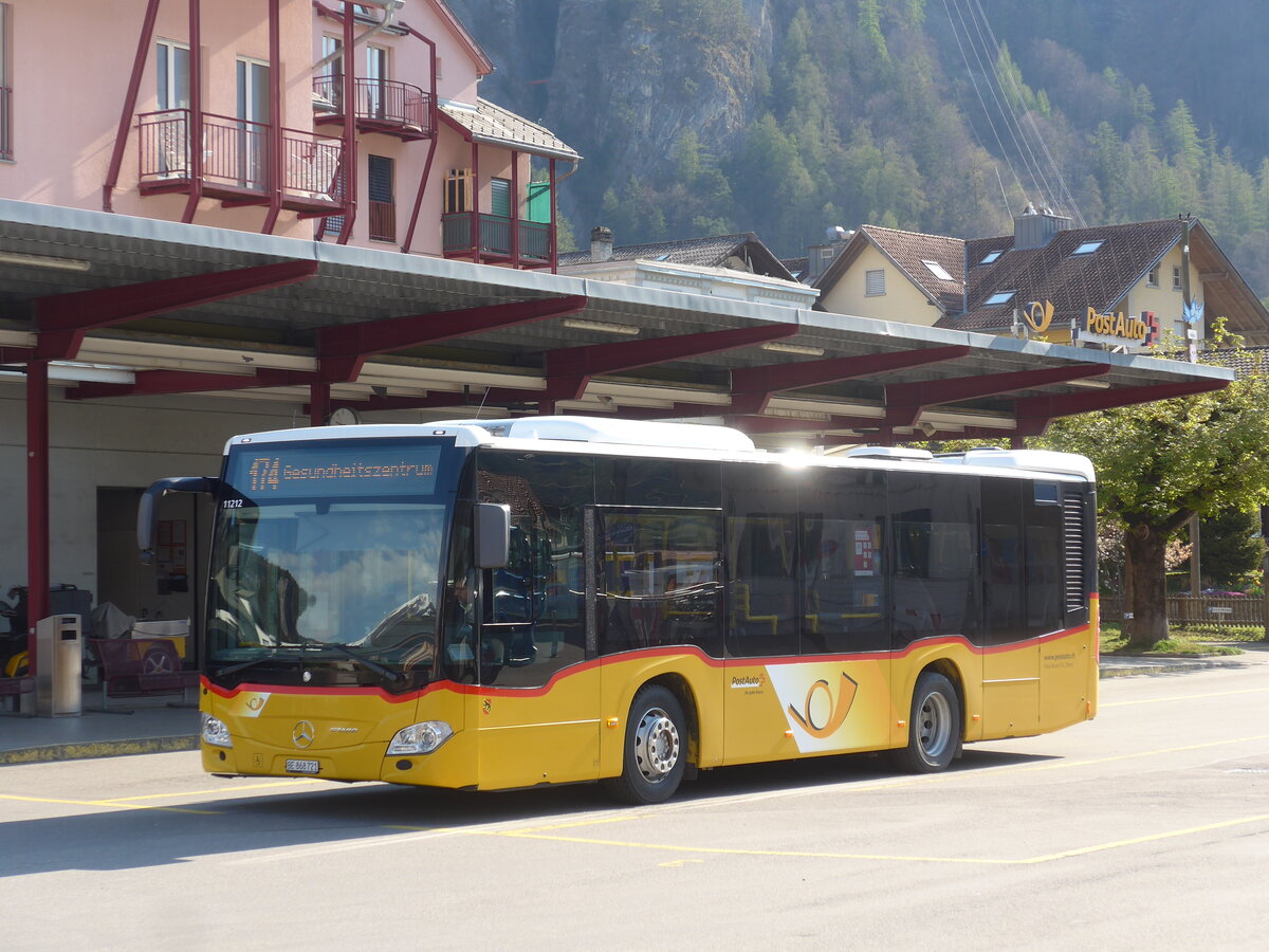 (225'185) - Flck, Brienz - Nr. 21/BE 868'721 - Mercedes am 21. April 2021 in Meiringen, Postautostation