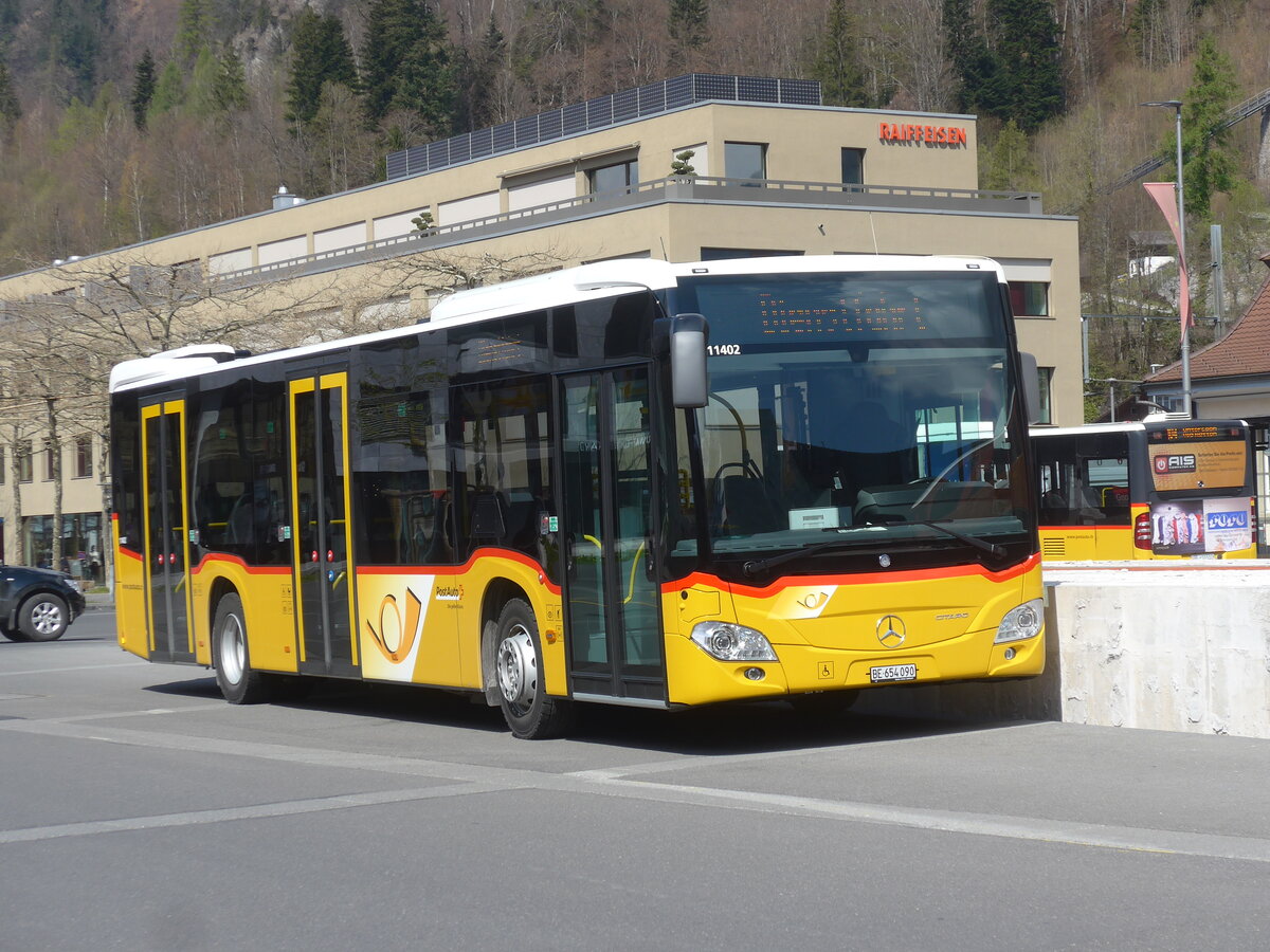 (225'203) - PostAuto Bern - BE 654'090 - Mercedes am 21. April 2021 beim Bahnhof Interlaken Ost