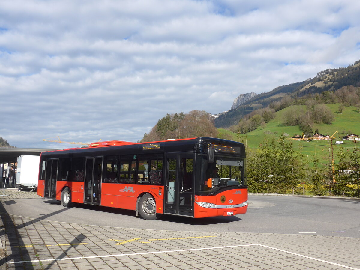 (225'324) - AFA Adelboden - Nr. 51/BE 25'802 - Solaris am 30. April 2021 beim Bahnhof Oey-Diemtigen