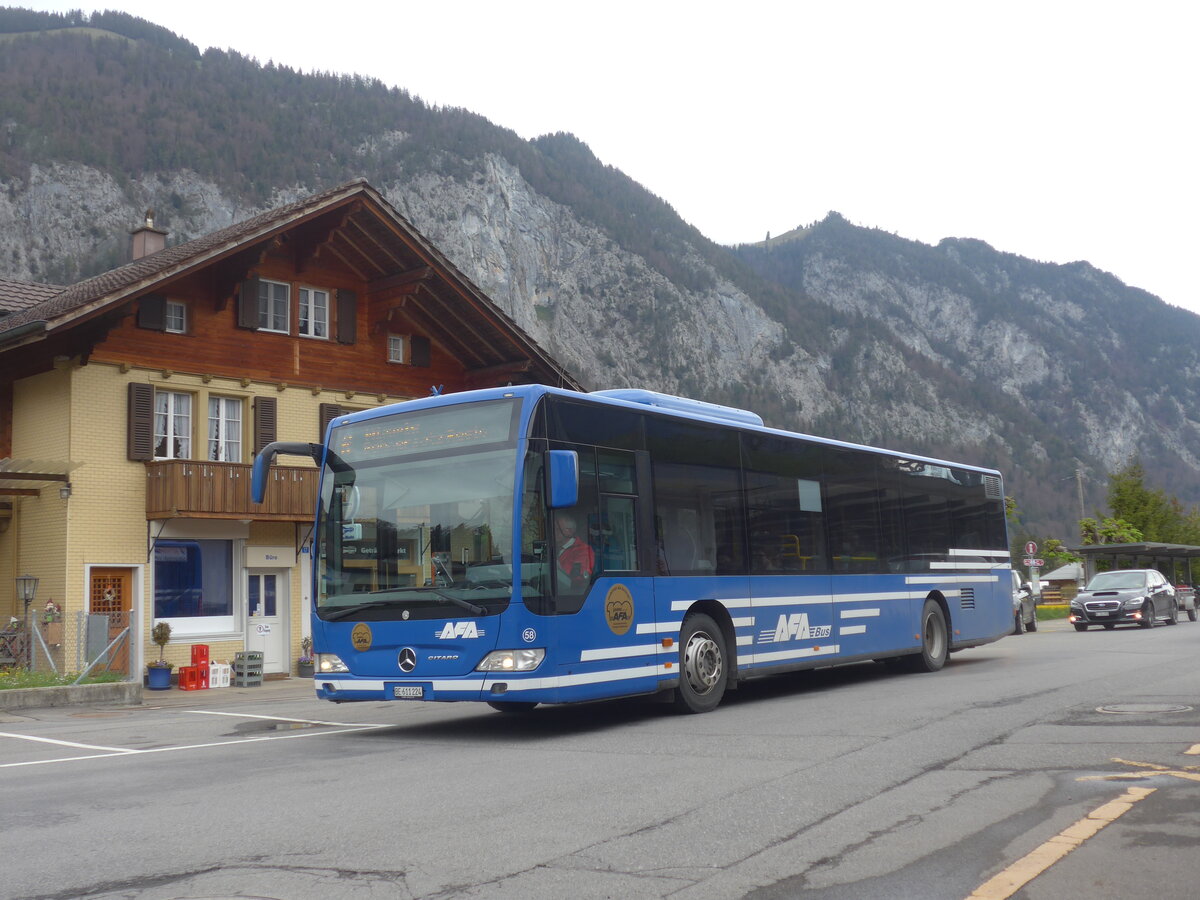 (225'347) - AFA Adelboden - Nr. 58/BE 611'224 - Mercedes am 30. April 2021 beim Bahnhof Oey-Diemtigen