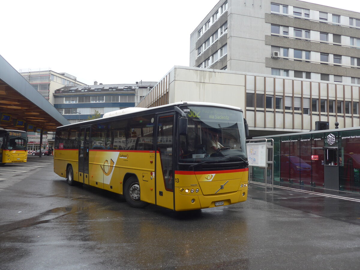 (225'502) - Lathion, Sion - Nr. 13/VS 145'605 - Volvo (ex Nr. 3) am 1. Mai 2021 beim Bahnhof Sion