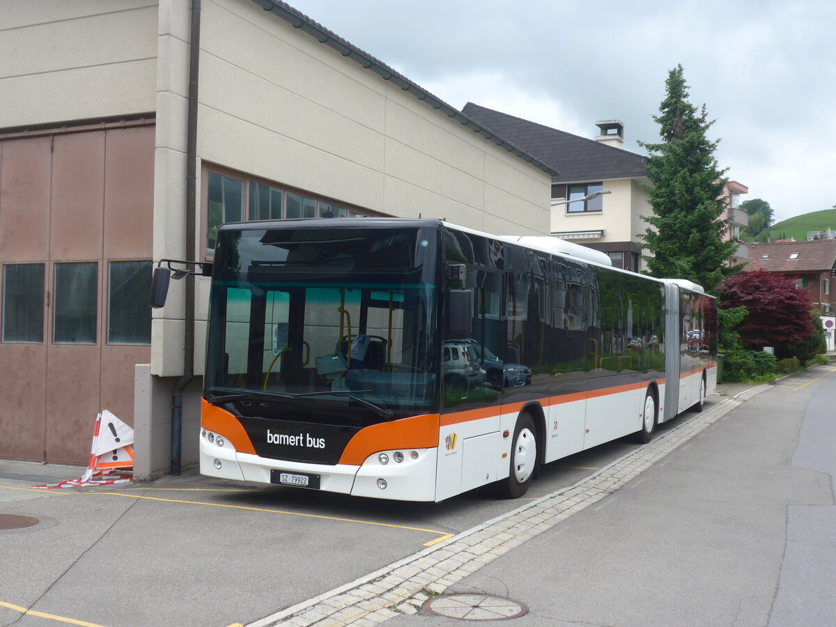 (225'767) - Bamert, Wollerau - SZ 79'922 - Neoplan (ex VBZ Zrich Nr. 534) am 6. Juni 2021 in Wollerau, Garage