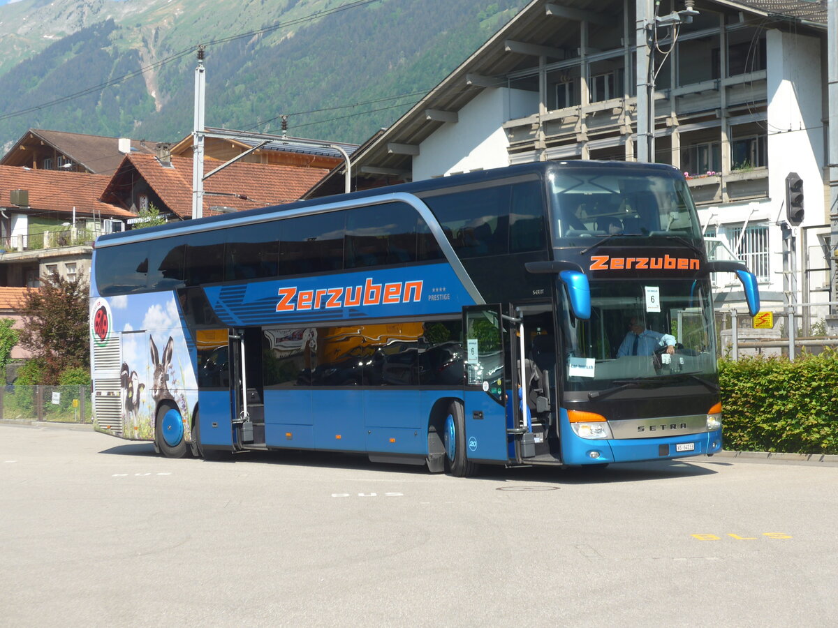 (225'829) - Zerzuben, Visp-Eyholz - Nr. 20/VS 64'233 - Setra am 11. Juni 2021 beim Bahnhof Brienz