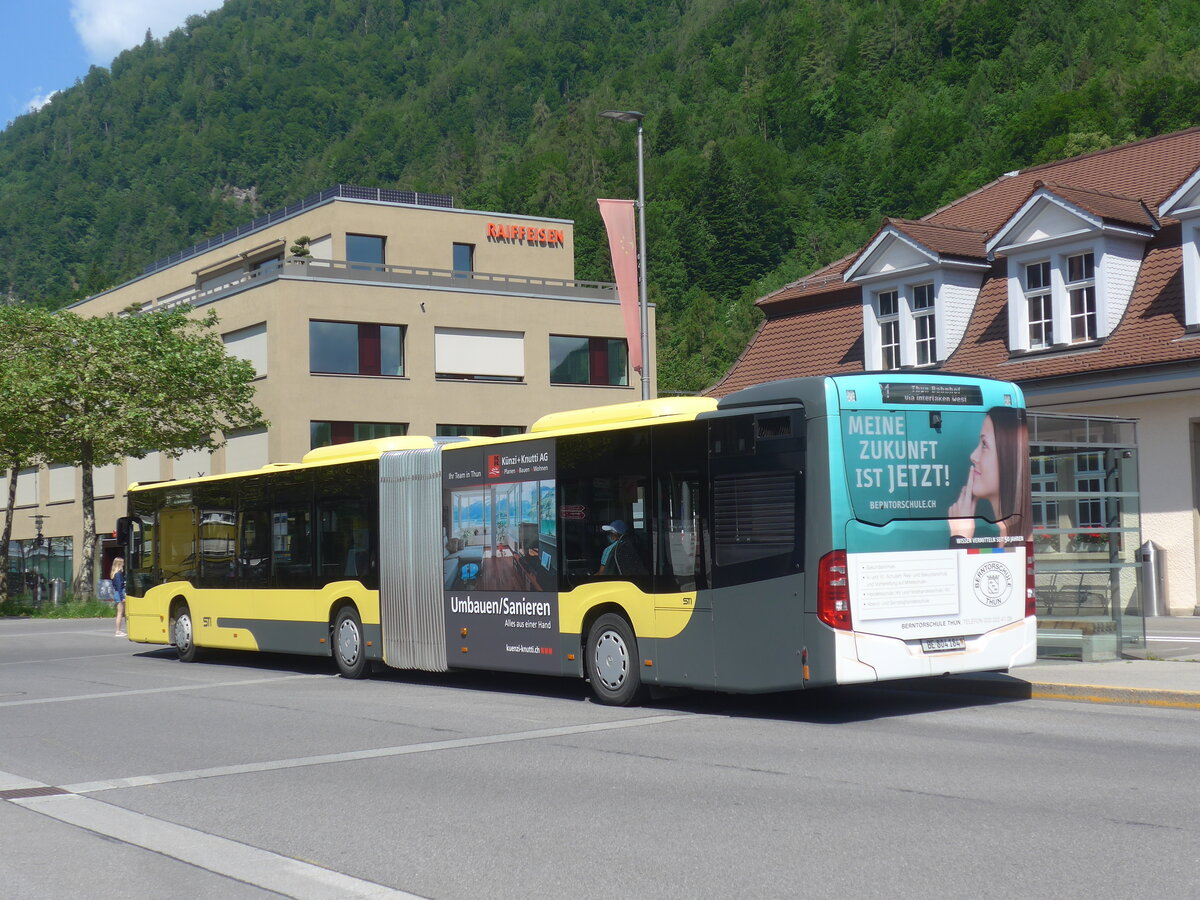(225'832) - STI Thun - Nr. 184/BE 804'184 - Mercedes am 11. Juni 2021 beim Bahnhof Interlaken Ost