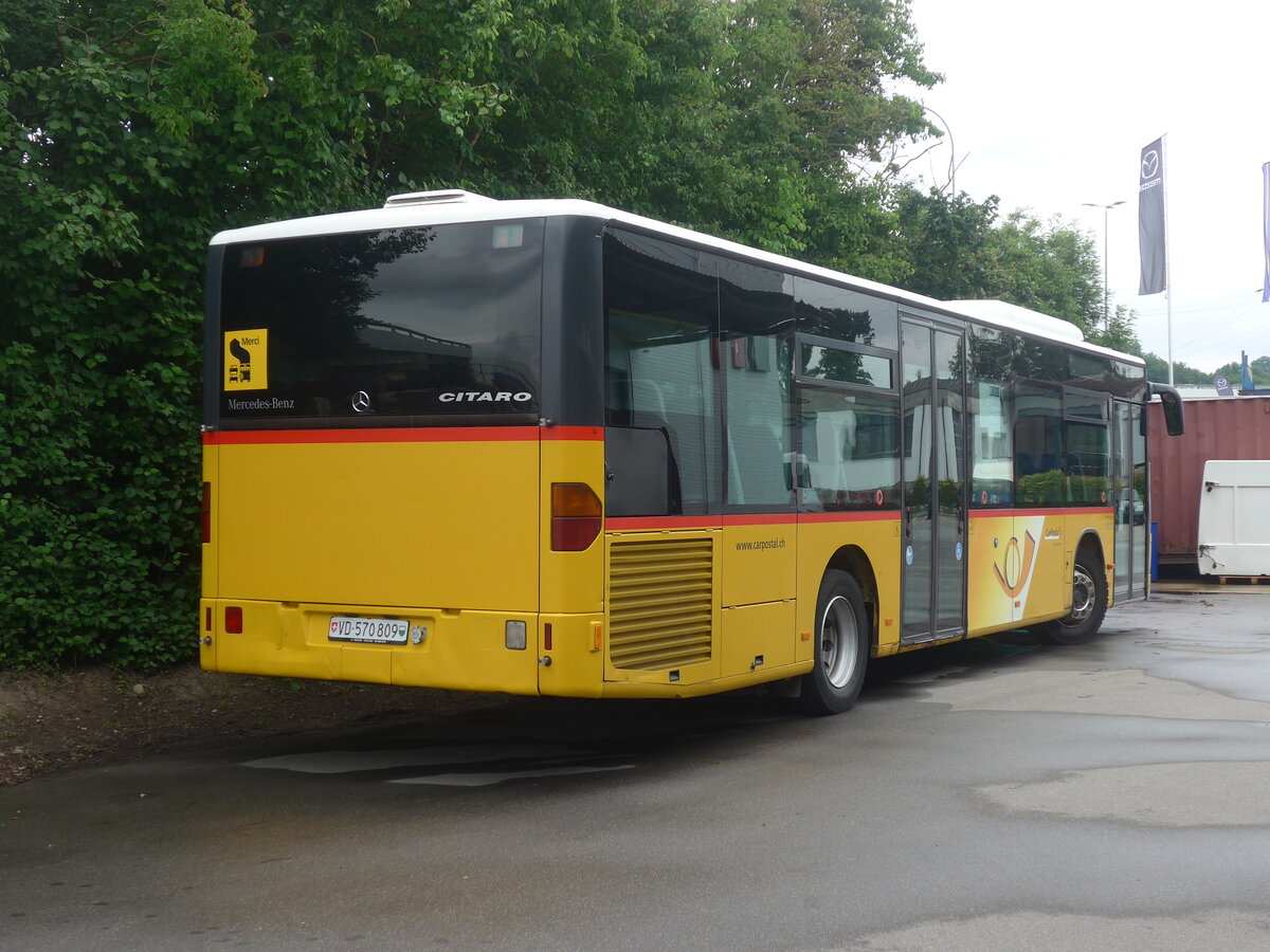 (226'163) - CarPostal Ouest - VD 570'809 - Mercedes (ex SAPJV, L'Isle Nr. 13) am 4. Juli 2021 in Kerzers, Interbus