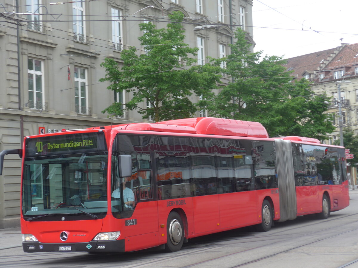 (226'305) - Bernmobil, Bern - Nr. 841/BE 671'841 - Mercedes am 11. Juli 2021 beim Bahnhof Bern