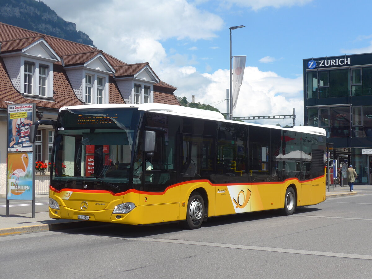 (226'403) - PostAuto Bern - BE 610'540 - Mercedes am 11. Juli 2021 beim Bahnhof Interlaken Ost