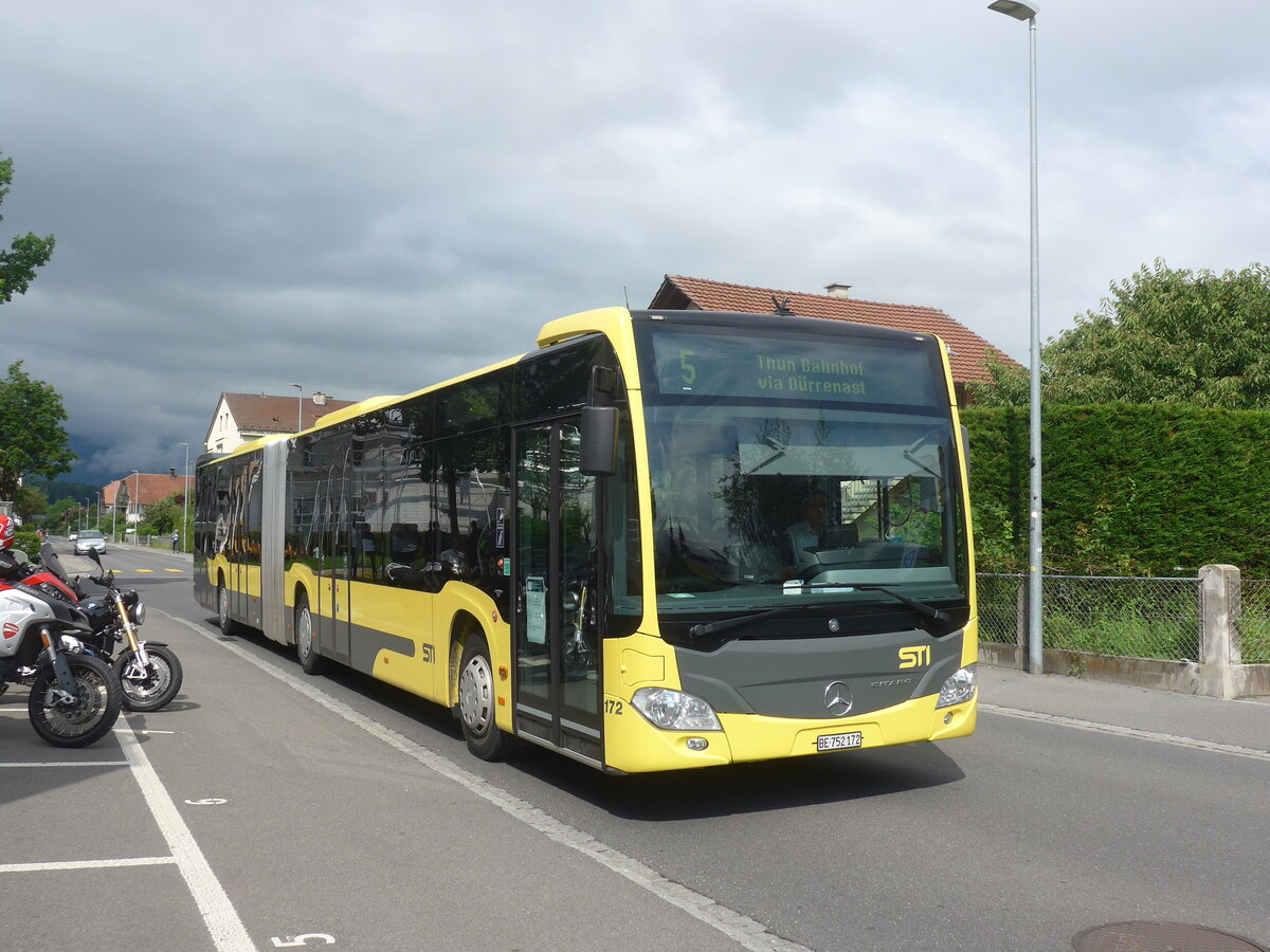 (226'502) - STI Thun - Nr. 172/BE 752'172 - Mercedes am 17. Juli 2021 in Thun, Asterweg