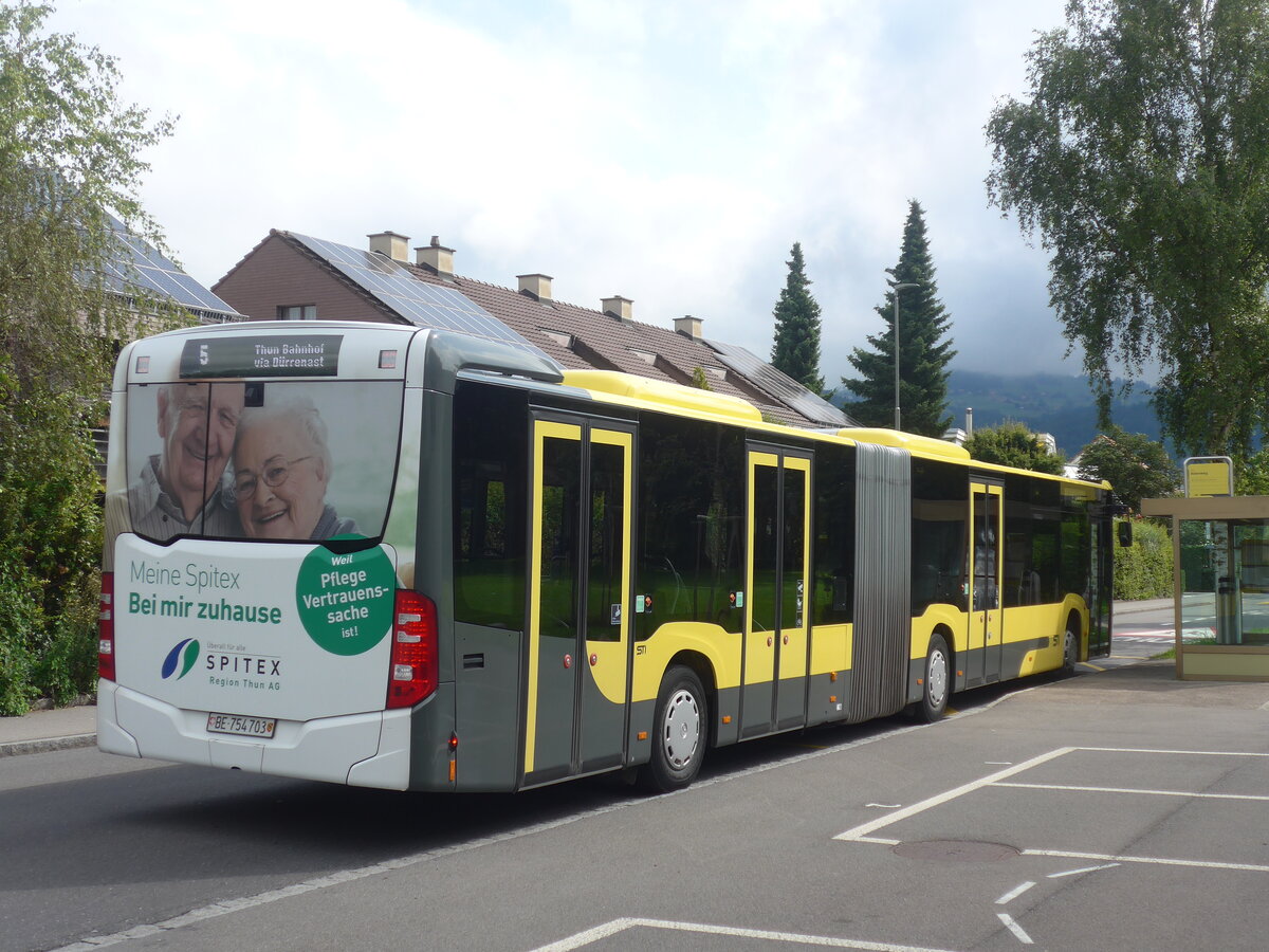 (226'504) - STI Thun - Nr. 703/BE 754'703 - Mercedes am 17. Juli 2021 in Thun, Asterweg