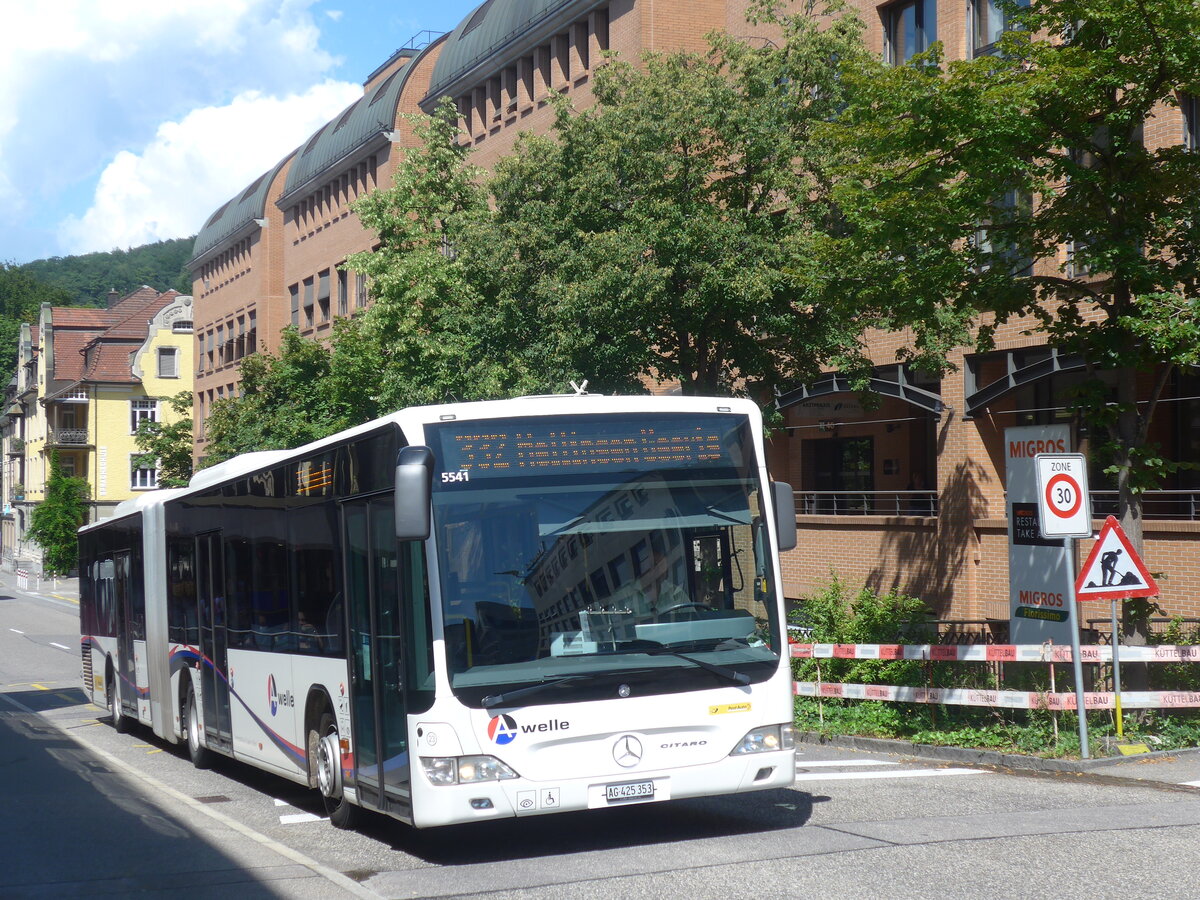 (226'613) - Twerenbold, Baden - Nr. 23/AG 425'353 - Mercedes am 19. Juli 2021 beim Bahnhof Baden