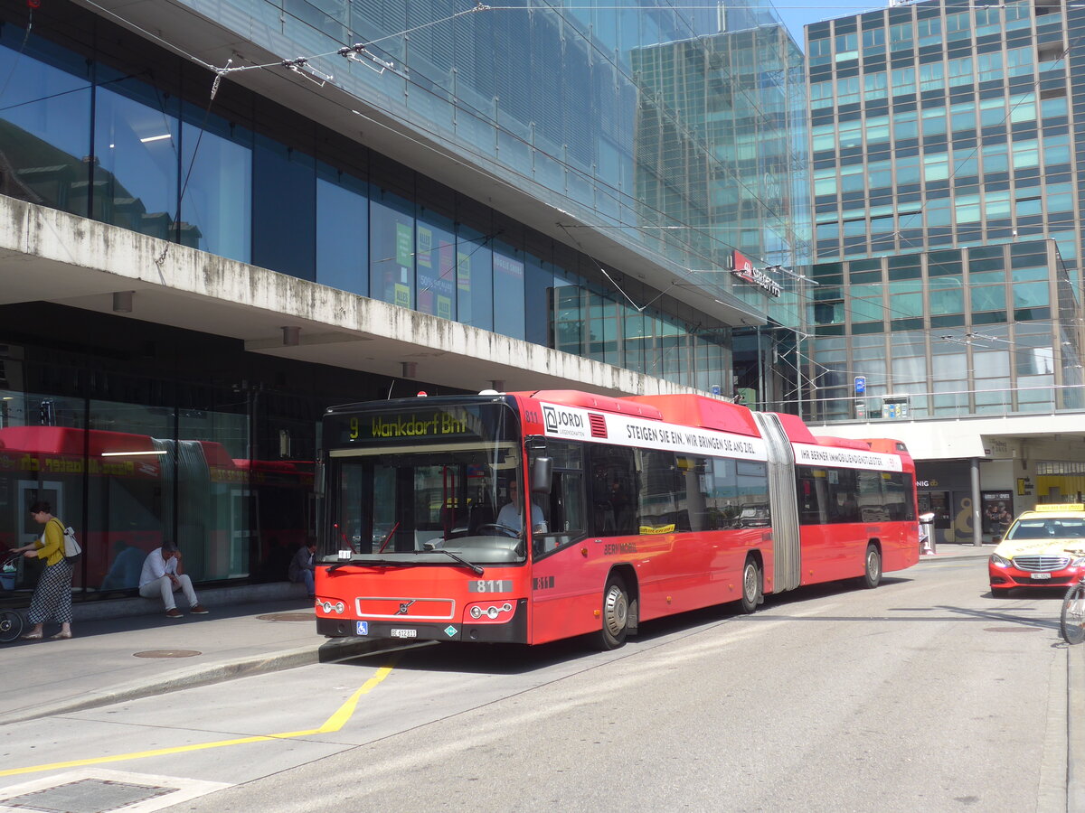 (226'671) - Bernmobil, Bern - Nr. 811/BE 612'811 - Volvo am 22. Juli 2021 beim Bahnhof Bern