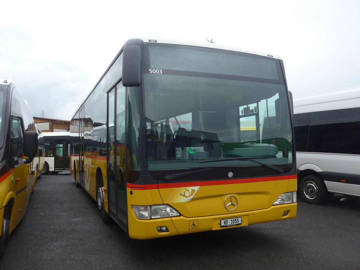 (226'965) - CarPostal Ouest - VD 1055 - Mercedes (ex Morattel, Sdeilles) am 1. August 2015 in Kerzers, Interbus