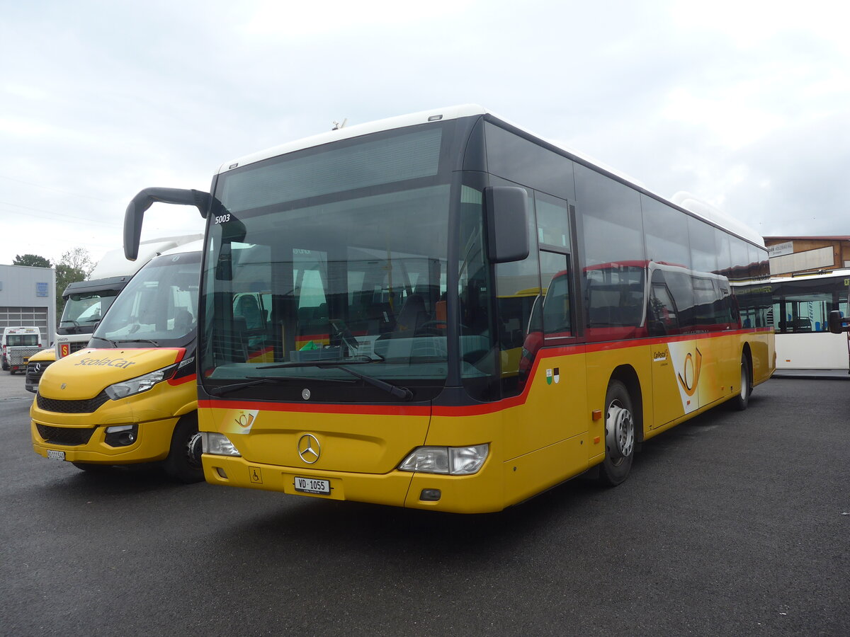(226'966) - CarPostal Ouest - VD 1055 - Mercedes (ex Morattel, Sdeilles) am 1. August 2015 in Kerzers, Interbus