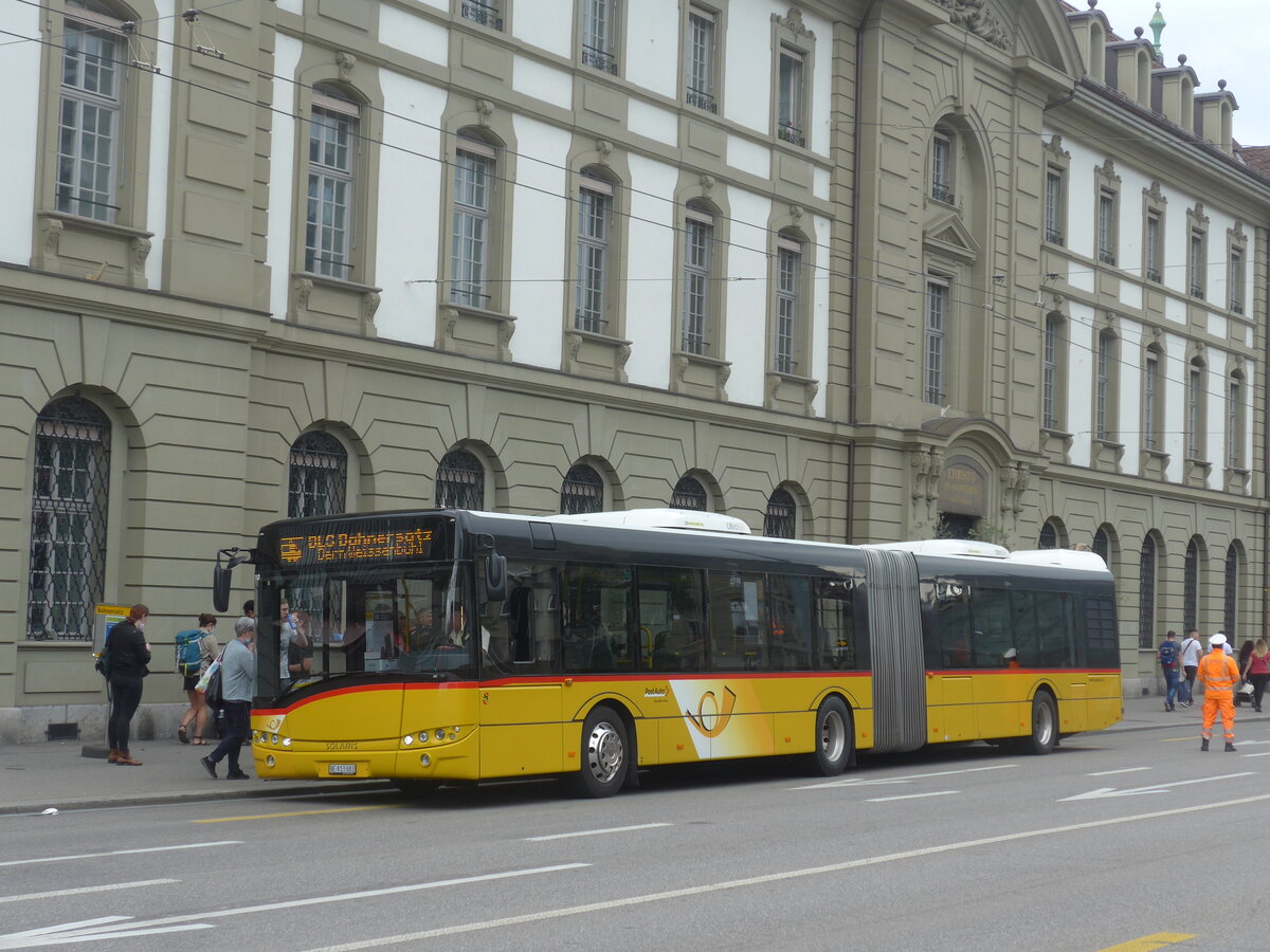 (227'057) - PostAuto Bern - Nr. 10'310/BE 813'683 - Solaris (ex Nr. 683) am 7. August 2021 beim Bahnhof Bern