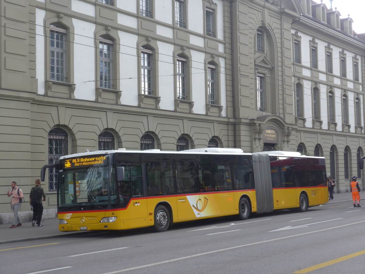 (227'072) - Steiner, Ortschwaben - Nr. 14/BE 336'245 - Mercedes am 7. August 2021 beim Bahnhof Bern