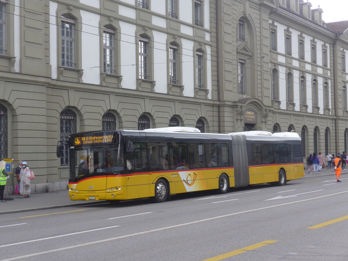 (227'077) - PostAuto Bern - Nr. 10'309/BE 820'681 - Solaris (ex Nr. 681) am 7. August 2021 beim Bahnhof Bern