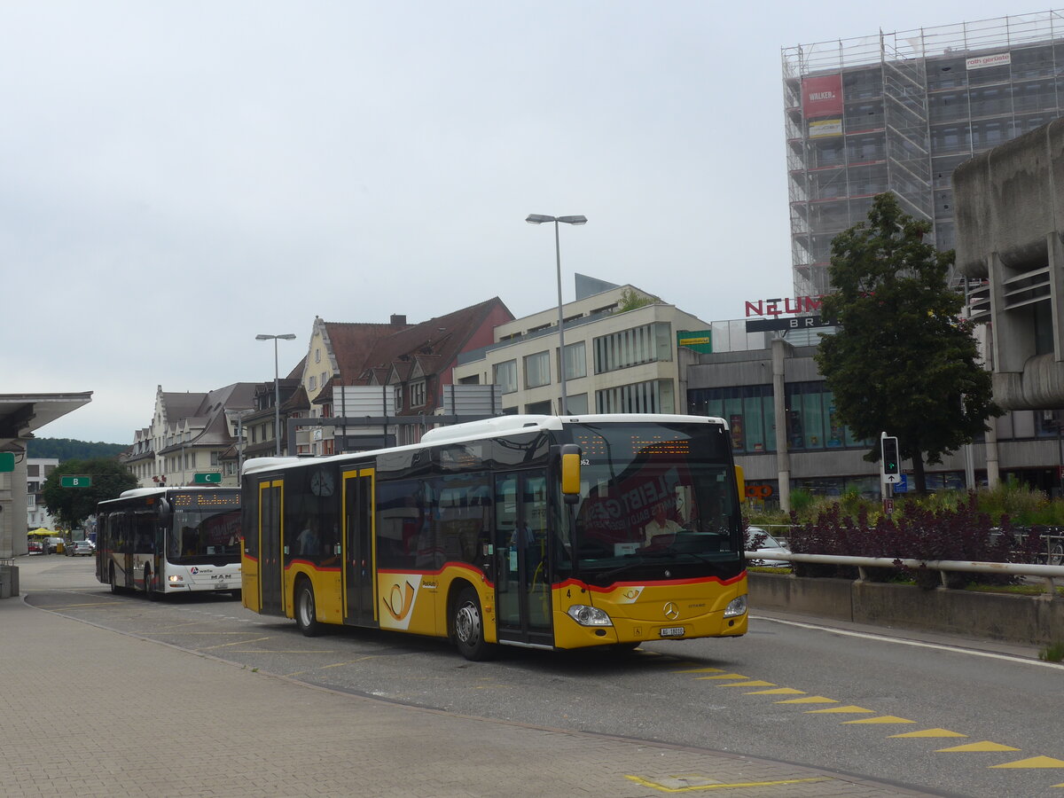 (227'192) - Keller, Hottwil - Nr. 4/AG 18'010 - Mercedes am 9. August 2021 beim Bahnhof Brugg