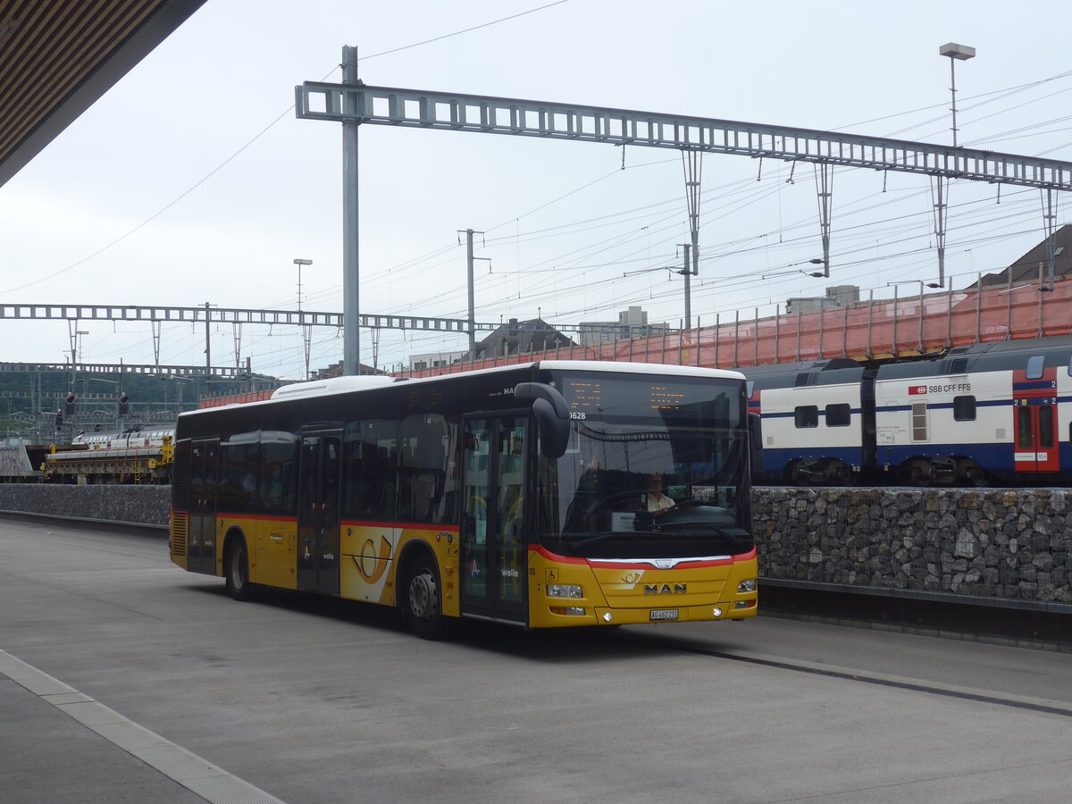 (227'199) - Voegtlin-Meyer, Brugg - Nr. 135/AG 462'231 - MAN am 9. August 2021 beim Bahnhof Brugg