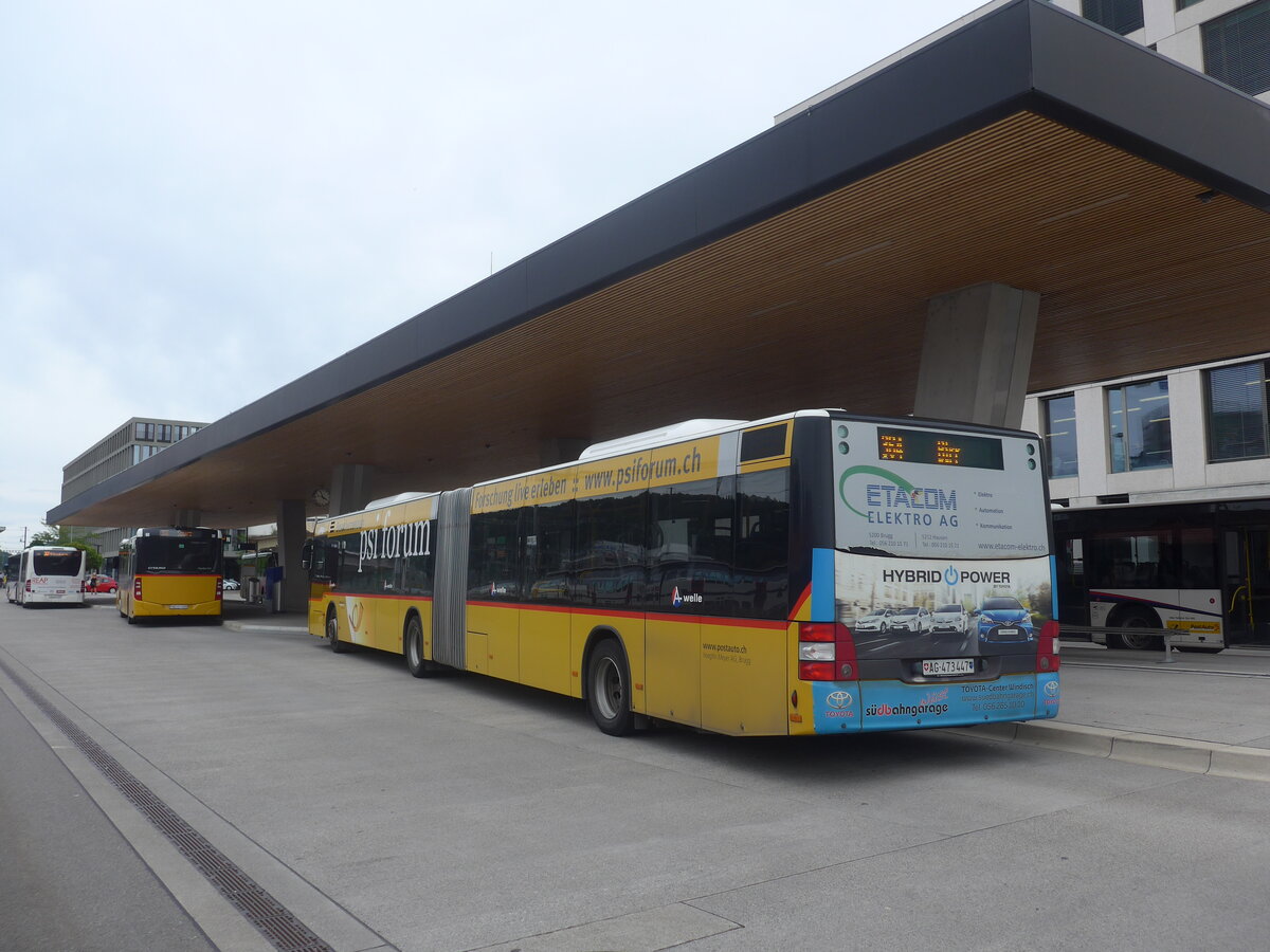 (227'209) - Voegtlin-Meyer, Brugg - Nr. 123/AG 473'447 - MAN am 9- August 2021 beim Bahnhof Brugg