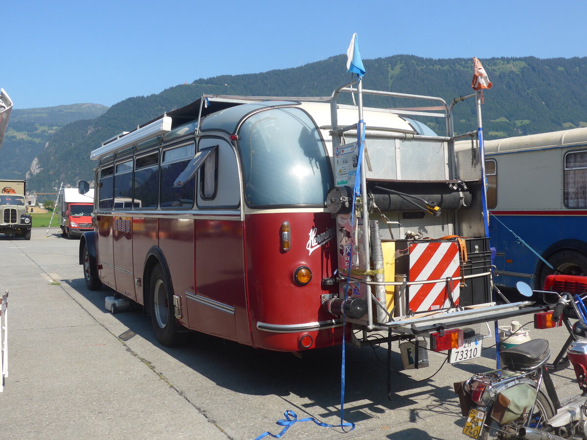 (227'444) - Morger, Horgenberg - ZH 73'310 - Saurer/Tscher (ex P 23'167; ex Casper, Lenzerheide) am 21. August 2021 in Interlaken, Flugplatz