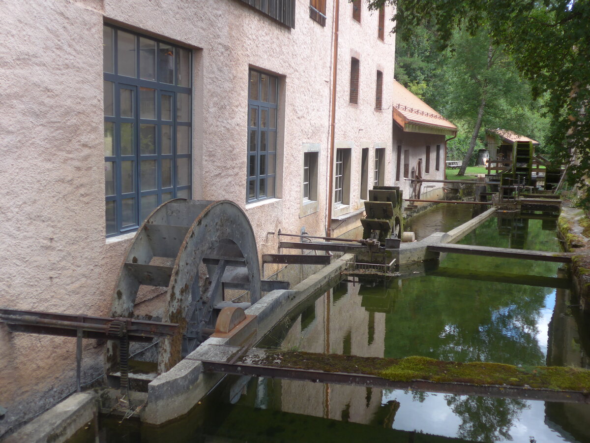 (227'548) - Wasserr�der am 28. August 2021 in Vallorbe, Mus�e de fer et du chemin de fer