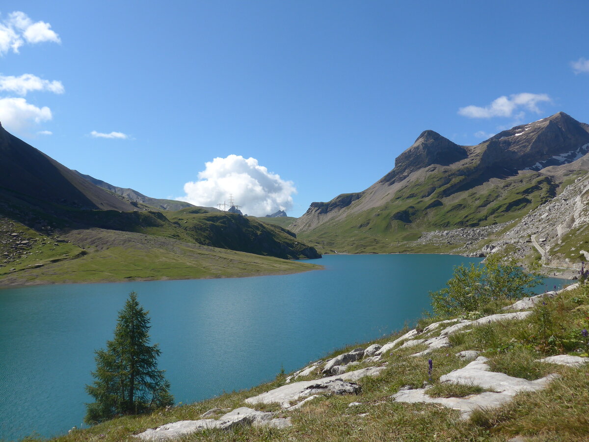 (227'627) - Der Sanetschsee am 29. August 2021 am Sanetschpass