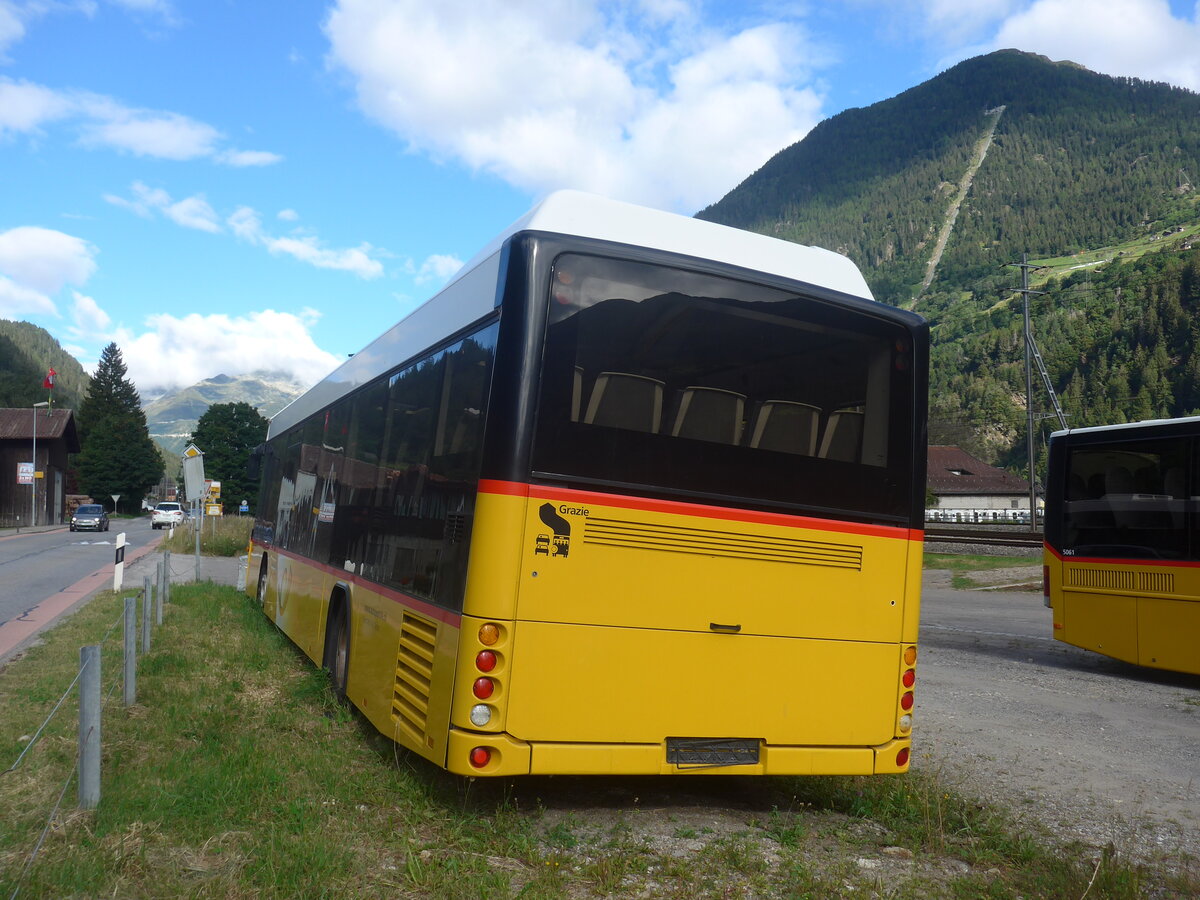 (227'672) - Marchetti, Airolo - (TI 183'247) - Scania/Hess (ex Busland, Burgdorf Nr. 41; ex Demofahrzeug Hess, Bellach) am 30. August 2021 in Ambri, Garage