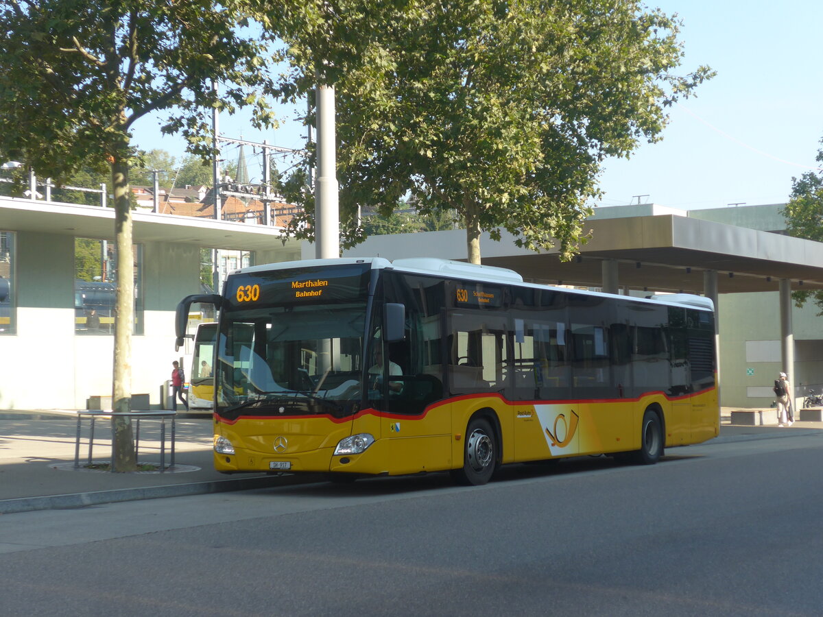 (227'722) - Rattin, Neuhausen - Nr. 396(17)/SH 917 - Mercedes am 4. September 2021 beim Bahnhof Schaffhausen