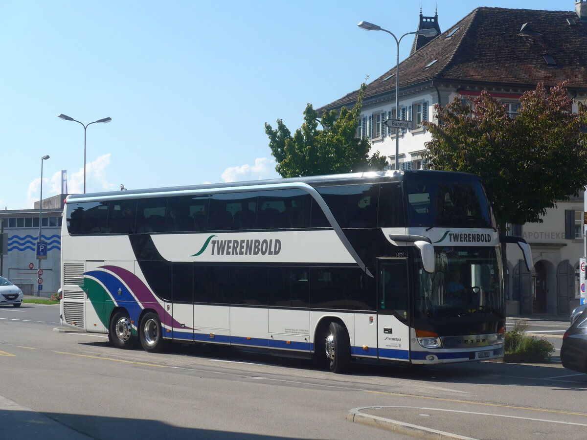 (227'791) - Twerenbold, Baden - Nr. 50/AG 7976 - Setra am 4. September 2021 beim Bahnhof Rapperswil