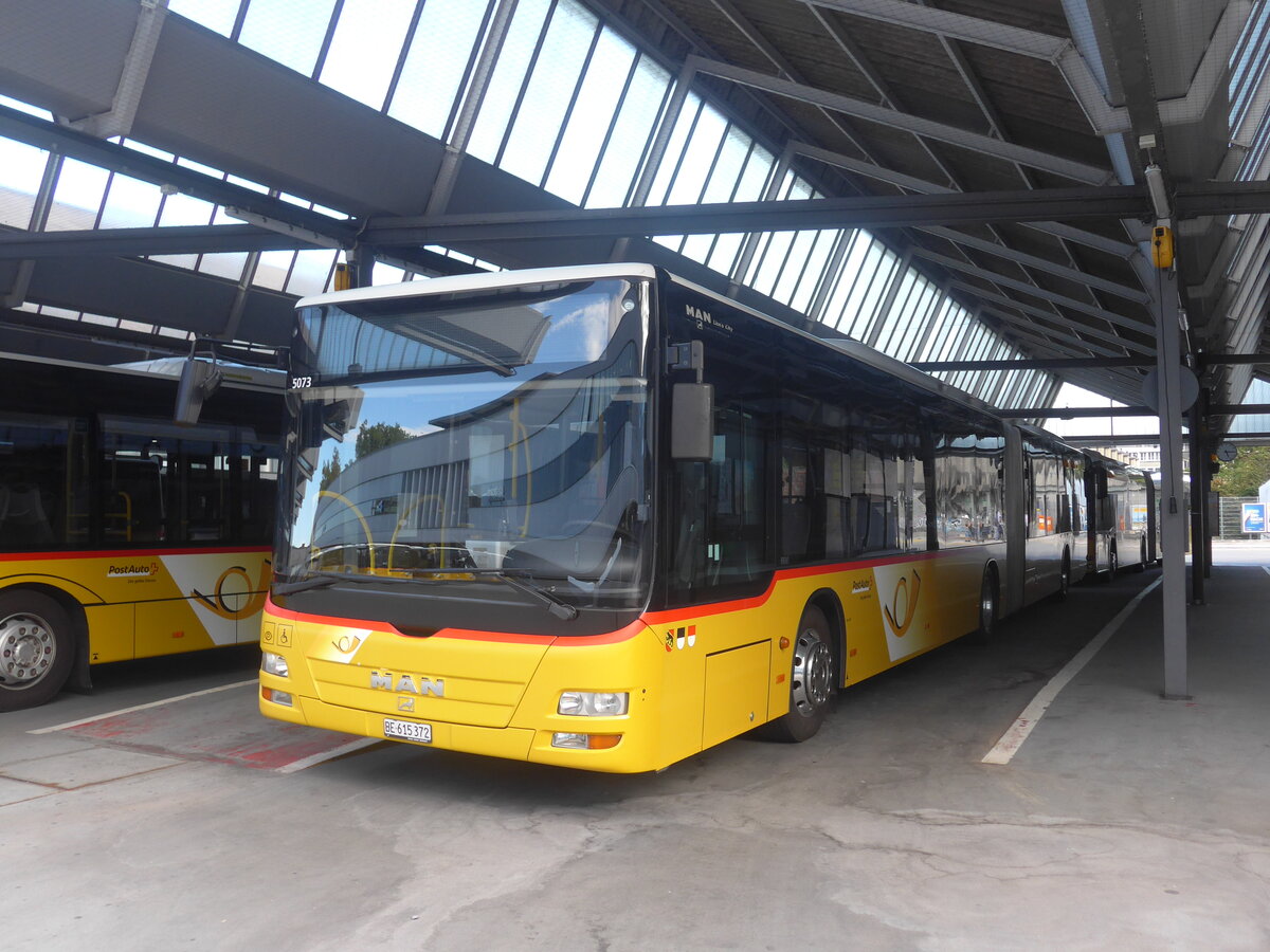 (227'899) - PostAuto Bern - Nr. 5072/BE 615'372 - MAN (ex Nr. 667) am 5. September 2021 in Bern, Postautostation 