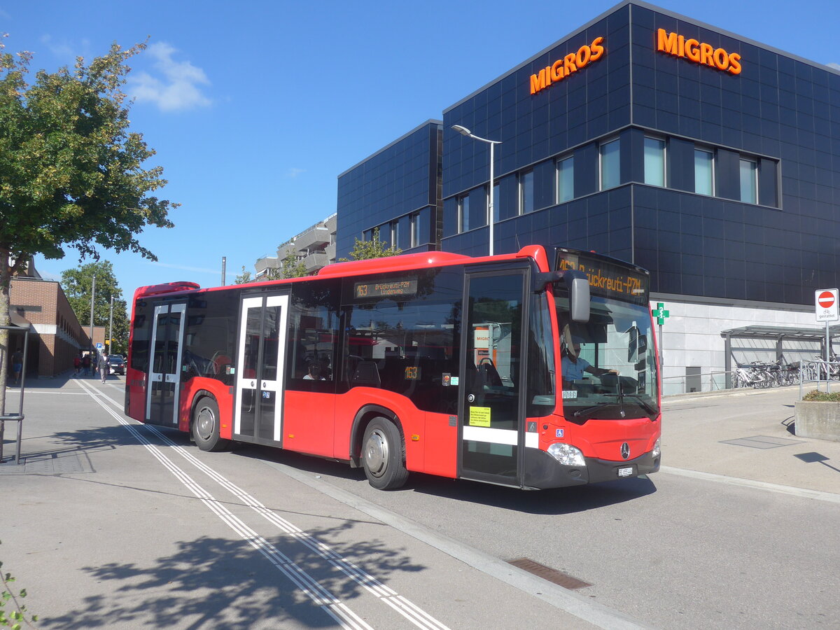 (228'127) - Bernmobil, Bern - Nr. 446/BE 855'446 - Mercedes am 18. September 2021 beim Bahnhof Mnsingen