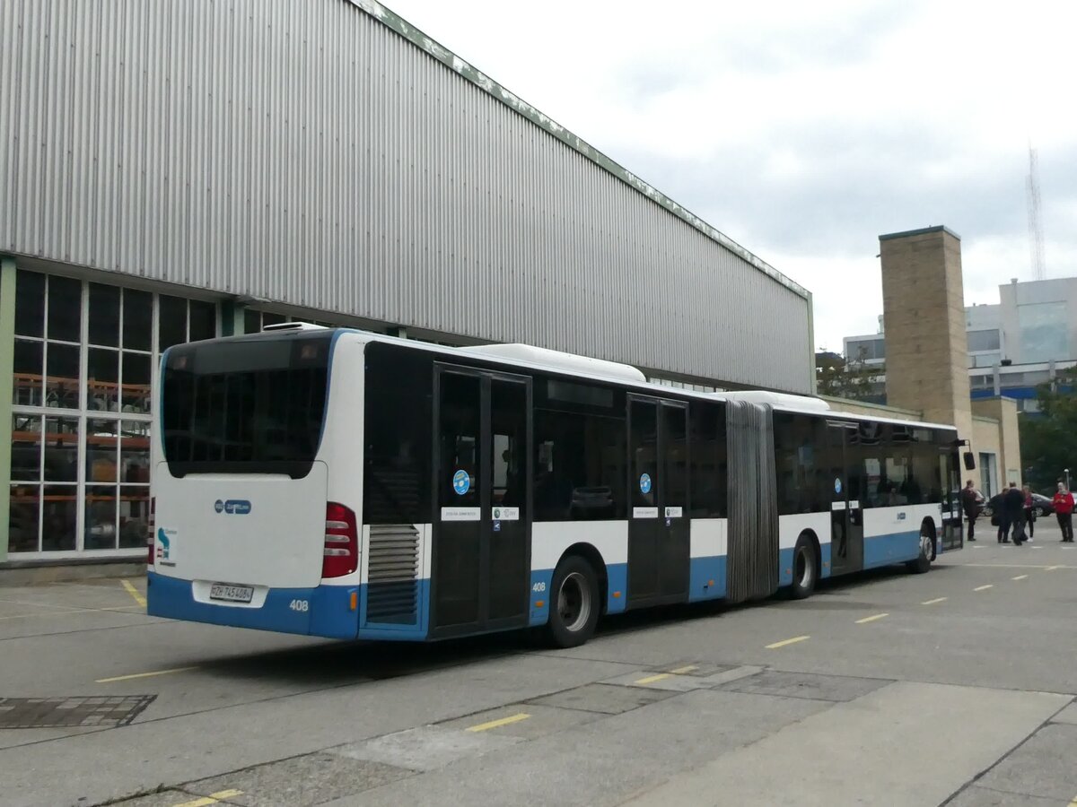 (228'336) - VBZ Zrich - Nr. 408/ZH 745'408 - Mercedes am 26. September 2021 in Zrich, Garage Hardau