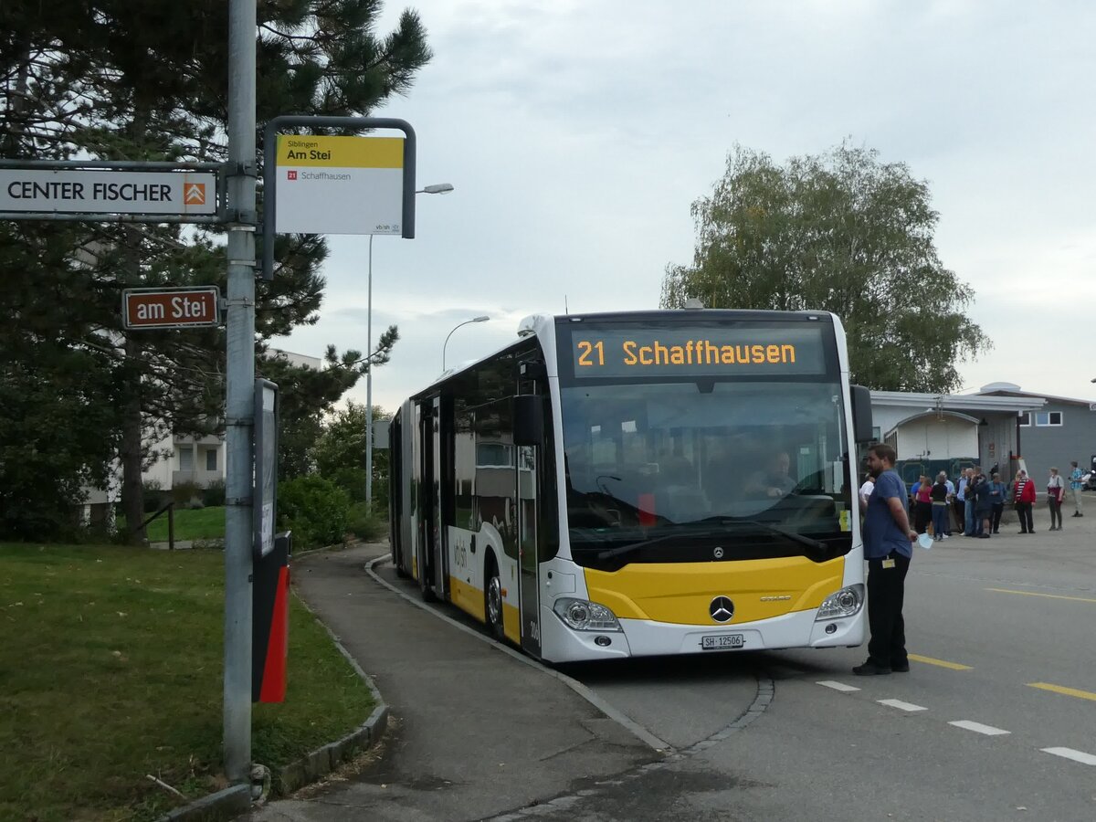 (228'402) - VBSH Schaffhausen - Nr. 206/SH 12'506 - Mercedes am 26. September 2021 in Siblingen, Am Stei