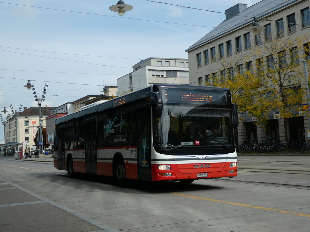 (228'469) - PostAuto Ostschweiz - TG 158'222 - MAN am 27. September 2021 beim Bahnhof Frauenfeld