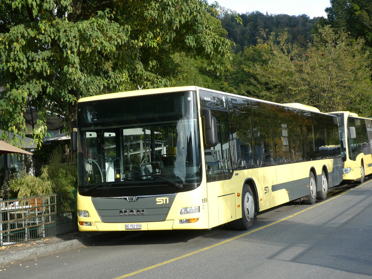 (229'124) - STI Thun - Nr. 159/BE 752'159 - MAN am 13. Oktober 2021 bei der Schifflndte Thun