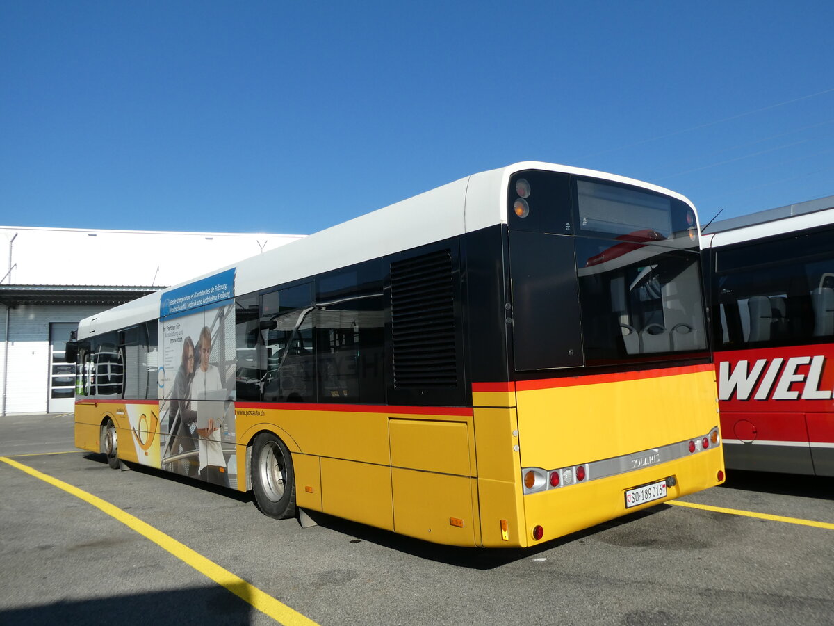 (229'366) - PostAuto Nordschweiz - Nr. 7/SO 189'016 - Solaris (ex PostAuto Bern Nr. 7; ex Klopfstein, Laupen Nr. 7) am 16. Oktober 2021 in Kerzers, Interbus