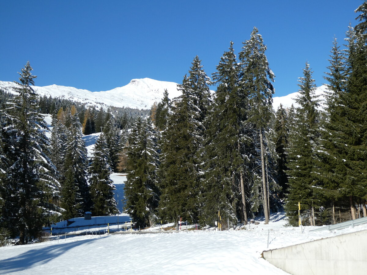 (229'999) - Winterlandschaft am 6. November 2021 bei Lenzerheide