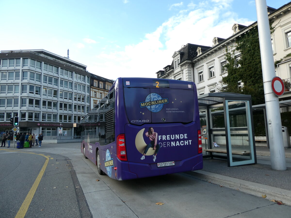 (230'183) - BSU Solothurn - Nr. 66/SO 189'066 - Mercedes am 8. November 2021 beim Hauptbahnhof Solothurn