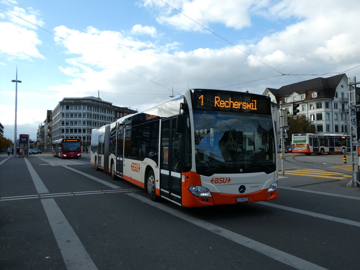 (230'184) - BSU Solothurn - Nr. 31/SO 189'031 - Mercedes am 8. November 2021 beim Hauptbahnhof Solothurn