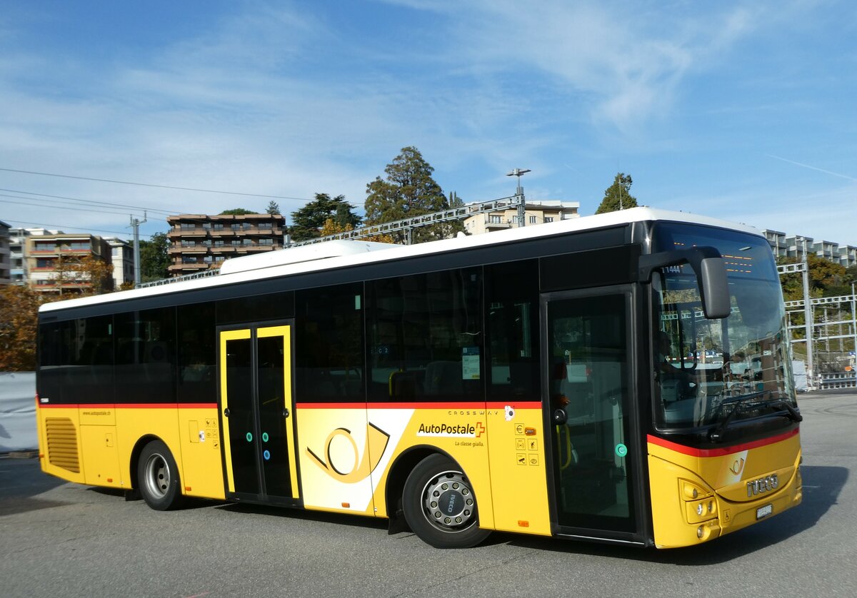 (230'324) - AutoPostale Ticino - TI 339'227 - Iveco am 10. November 2021 beim Bahnhof Lugano