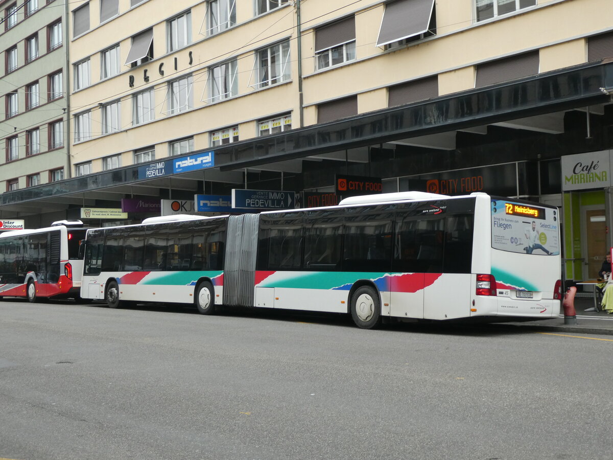 (230'587) - ASm Langenthal - Nr. 45/BE 703'518 - MAN am 13. November 2021 beim Bahnhof Biel