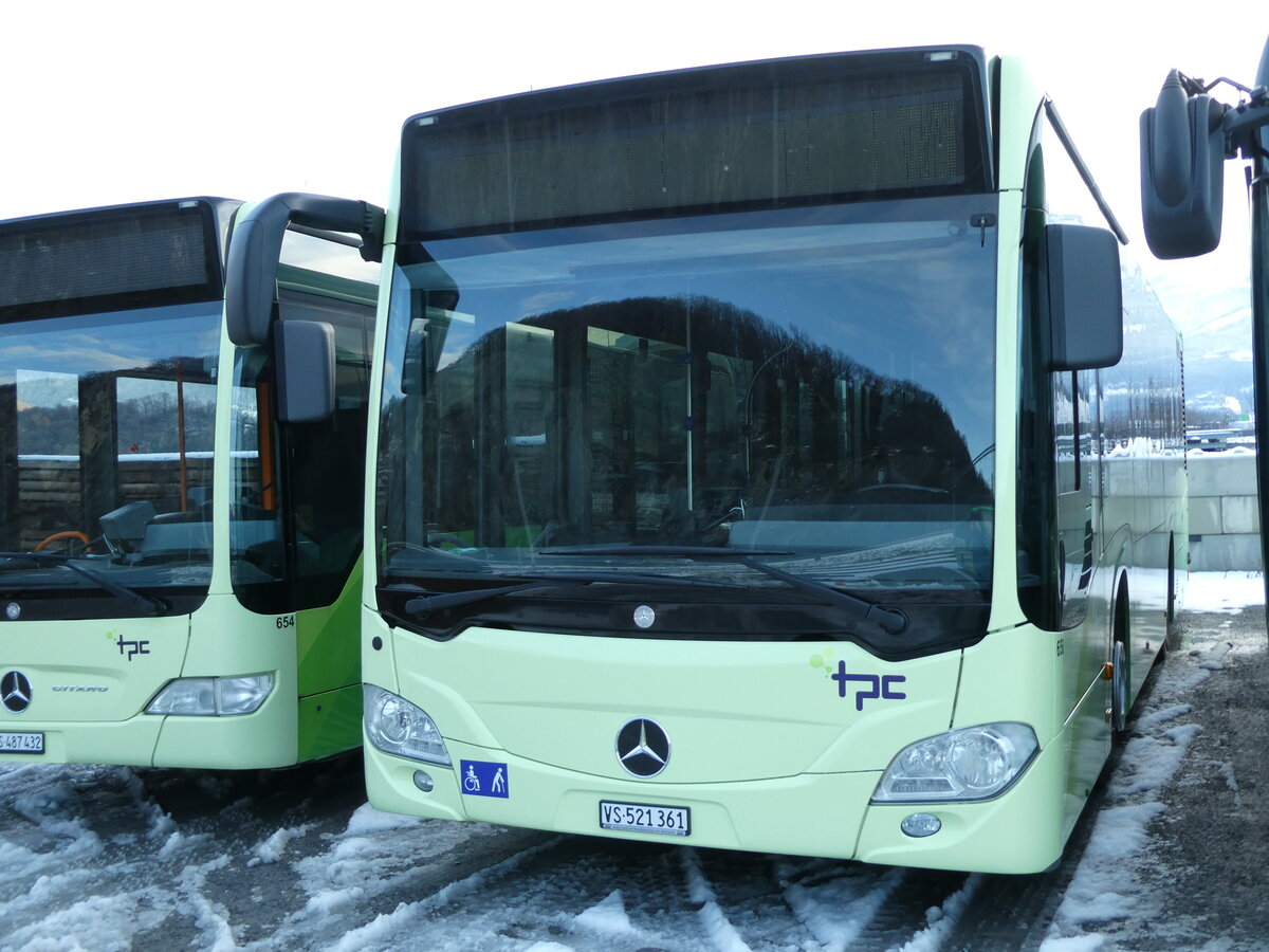 (231'175) - TPC Aigle - Nr. 658/VS 521'361 - Mercedes (ex Lufthansa, D-Frankfurt; ex EvoBus, D-Mannheim) am 12. Dezember 2021 in Aigle, Dpt