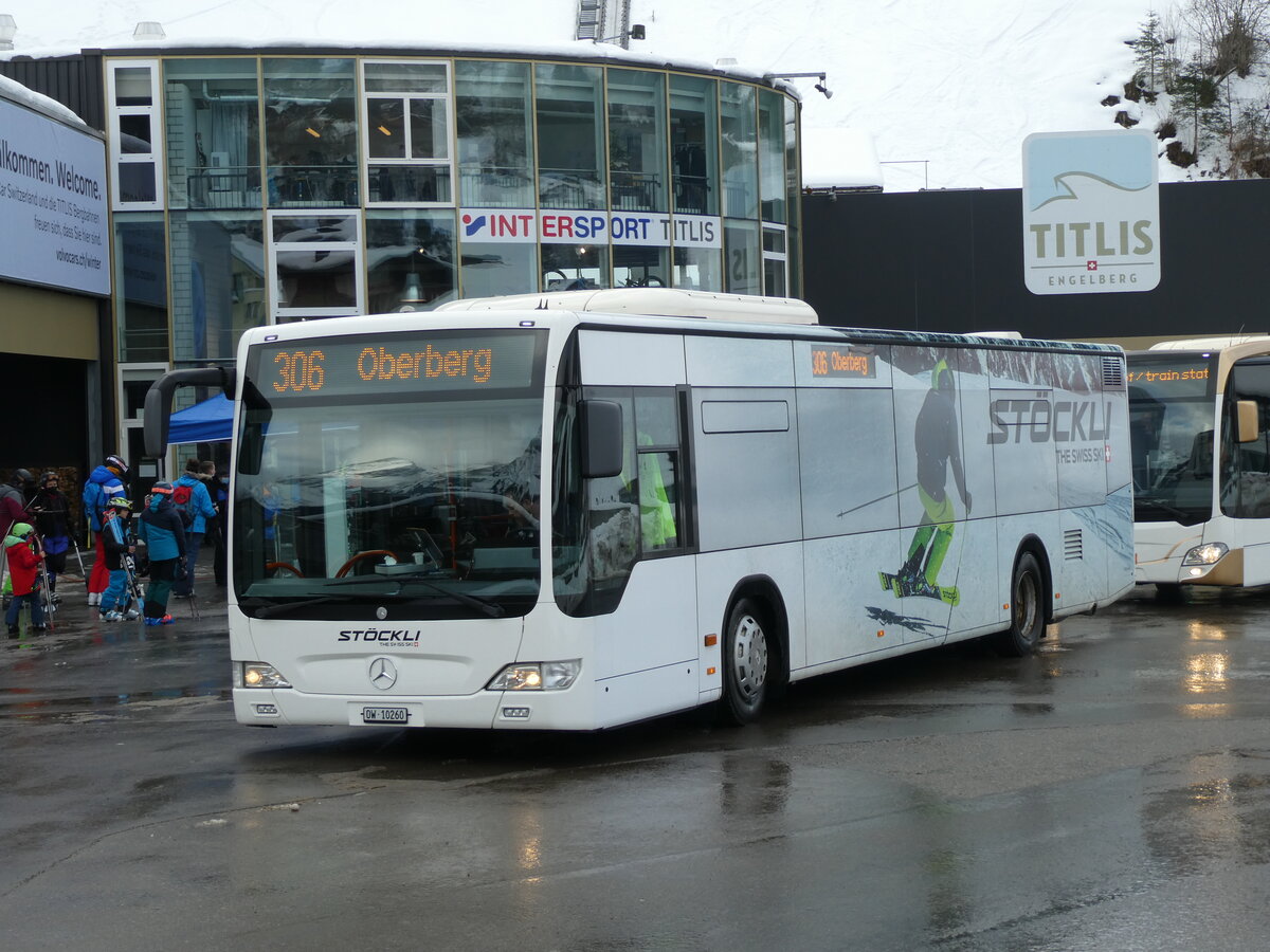 (231'563) - EAB Engelberg - Nr. 6/OW 10'260 - Mercedes (ex AAGS Schwyz Nr. 39) am 26. Dezember 2021 in Engelberg, Talstation Titlis