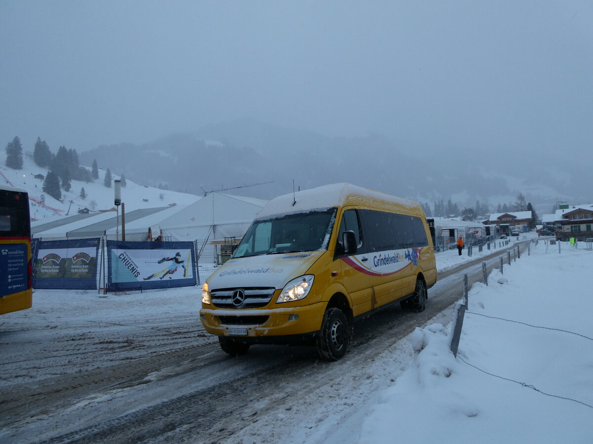 (231'839) - Grindelwaldbus, Grindelwald - Nr. 10/BE 210'669 - Mercedes (ex Loretan, Inden) am 9. Januar 2022 in Adelboden, Weltcup