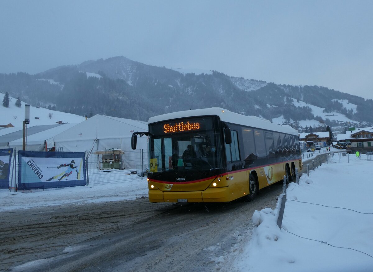 (231'861) - Steiner, Messen - SO 20'143 - Scania/Hess (ex SO 136'226) am 9. Januar 2022 in Adelboden, Weltcup