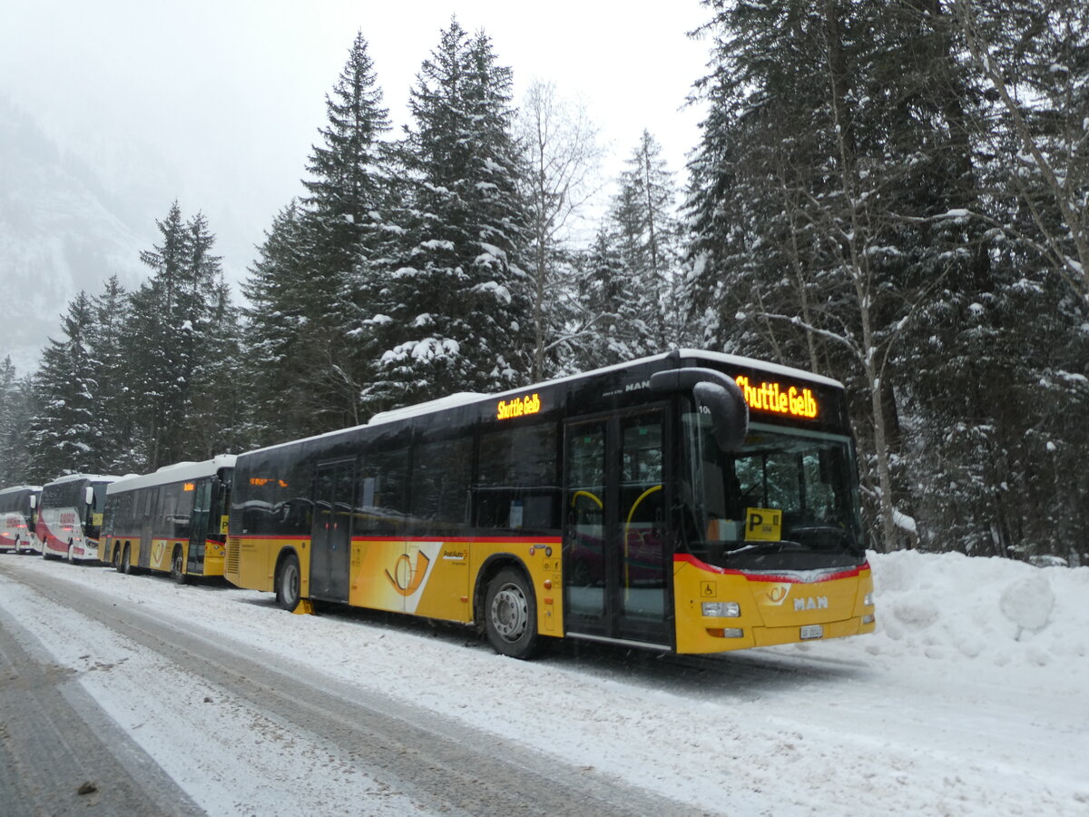 (231'890) - Steiner, Messen - SO 20141 - MAN am 9. Januar 2022 in Adelboden, Unter dem Birg