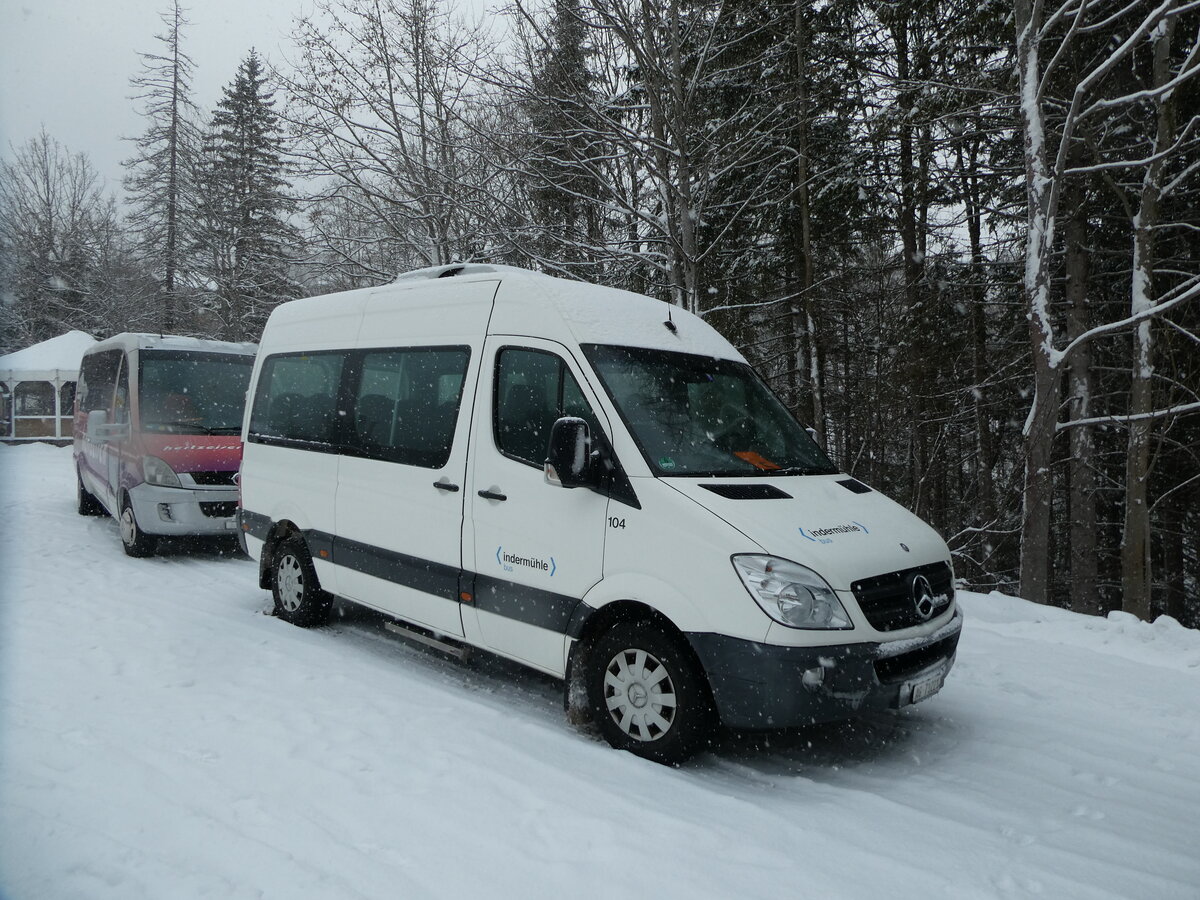 (231'925) - Indermhle, Rekingen - Nr. 104/AG 71'221 - Mercedes am 9. Januar 2022 in Adelboden, ASB